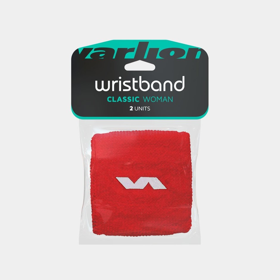 Wristbands Classic Woman Red / White (2u)